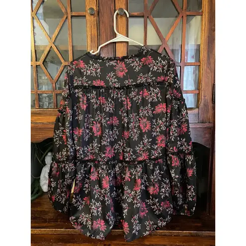 Cinq a Sept Simmons Blouse Size Large Black