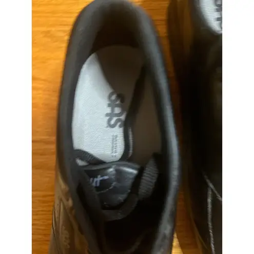 SAS Time Out Black Leather Comfort Walking Shoes Sneakers Lace Up 11 1/ N Size 11.5