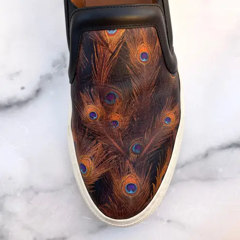 Givenchy women’s peacock print brown skate slip on sneakers size IT 39 US 9