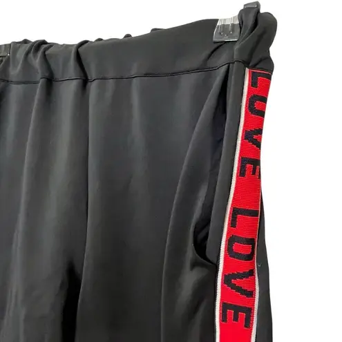 Maje Love Graphic Track Pants Women’s Size M Black Striped Joggers Casual