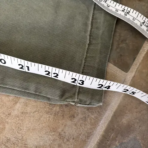 Driftwood Pants Womens Size XS Green Embroidered NWT Utility Straight Leg