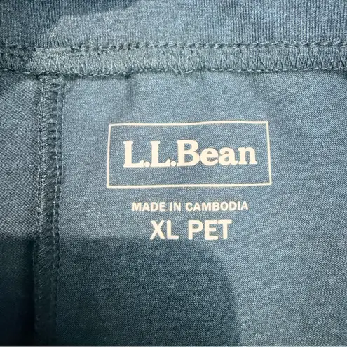 L.L. Bean Women’s Perfect Fit Straight Leg Pant Blue XL Petite Pull On Pockets Size undefined