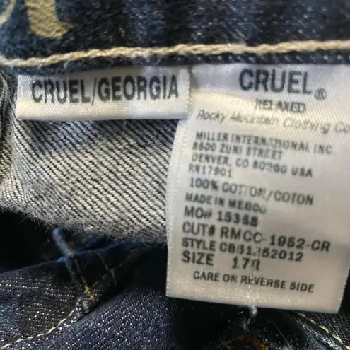 Cruel Girl Cruel jeans Relaxed Boot Cut Jeans with Decorative Stitching 17 R