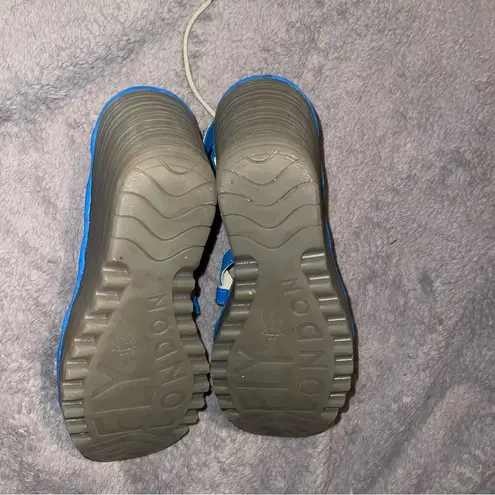 Fly London Blue Sandals with Strappy Design and Open-Toe Style size 7.5