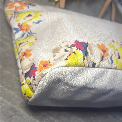Etro Paisley Floral Zip Top Tote Bag Yellow