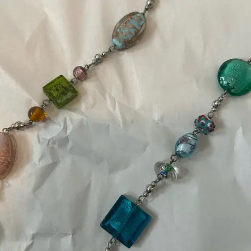 Premier Designs  Blue and Green Beaded‎ Necklace Vibrant Jewelry