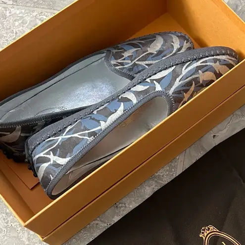 Tod's Tod’s Tess Patterned Slip-On Flats, Antracite Size EU 37.5 New in Box +DustBag