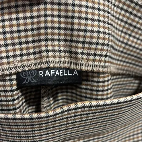 Rafaella Tan Straight Leg Pants with Flat-Front Design