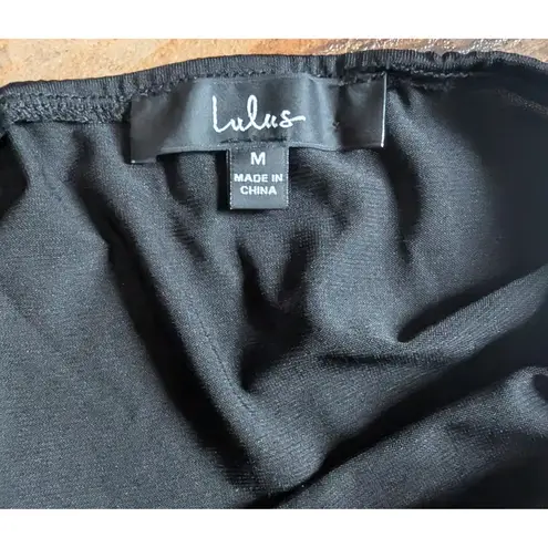 Lulus Black Lace Long Sleeve Bodysuit