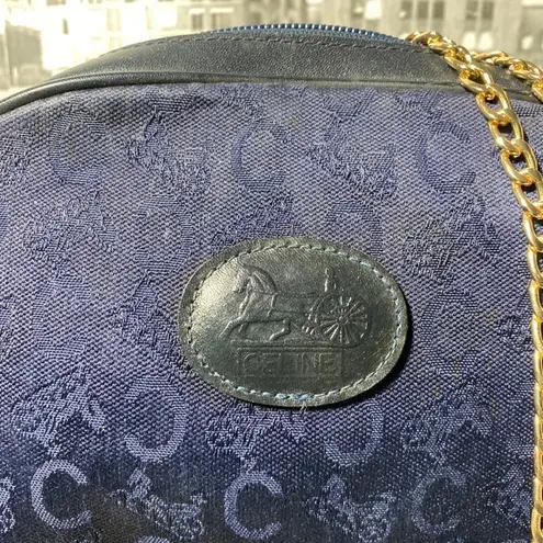 CELINE Authentic Noevir Denim Horse Carriage Bag