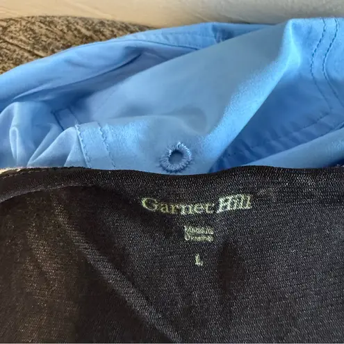 Garnet Hill Dark Floral Sleeveless Maxi Dress Cinch Waist Faux Wrap Top Scoop L