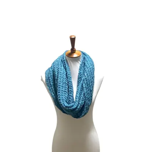 Boutique Y2K Infinity Scarf Teal Blue One Size