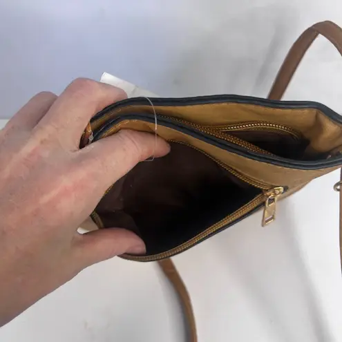 2 Moda NWT Southwestern Aztec Crossbody Square Boho Country Western Casual Brown