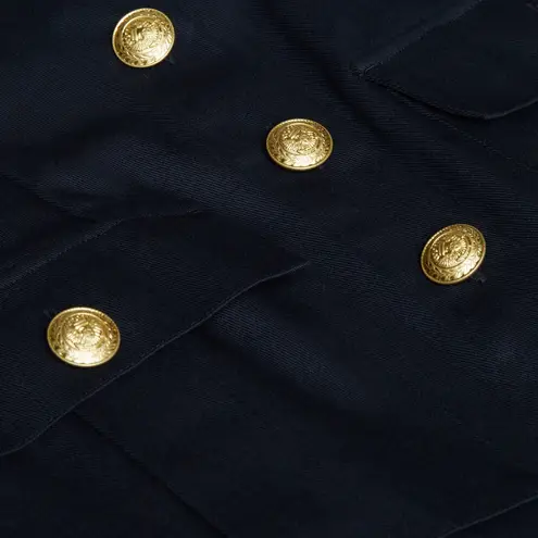 L'Agence L’AGENCE Idy Button-Front Dress Black & Gold Size 0