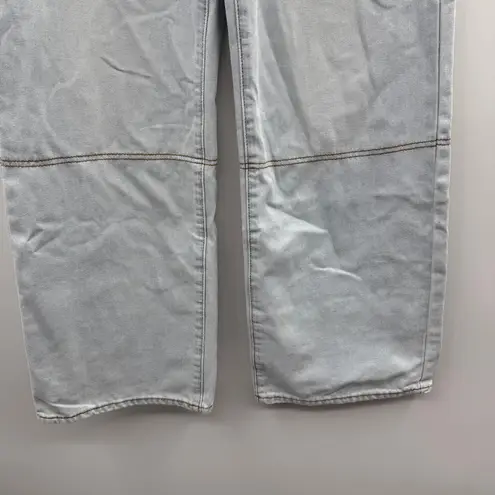 JustFab Light Wash High Rise Wide Leg Jeans Sz 27 NEW