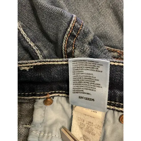 Mother Women's WIDE LEG BLUE Perfect Rise Flared Stretch Casual Jeans Size 28