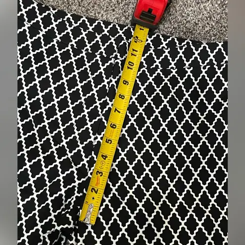 Dennis Basso New Dennis by Black and White Geometric Business Pattern Pants 12