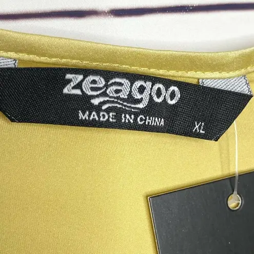 Zeagoo NWT Gold Dripping Sequins Tank Top Size Large