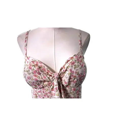 AUW CLEARANCE Floral Baby Doll Dress Size XL NWT Smocking Coquette Boho Beach