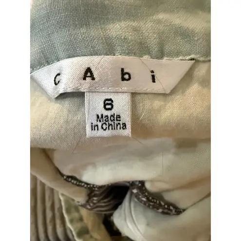 CAbi ‎ Skirt Size 6 Brown Beige Floral Striped Cotton A Line Womens Apparel thumbnail 2