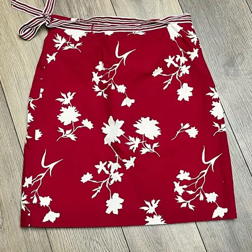 White Stag VTG Y2K 12 Wrap Skirt Hawaiian Floral Cotton Midi Retro Preppy Casual