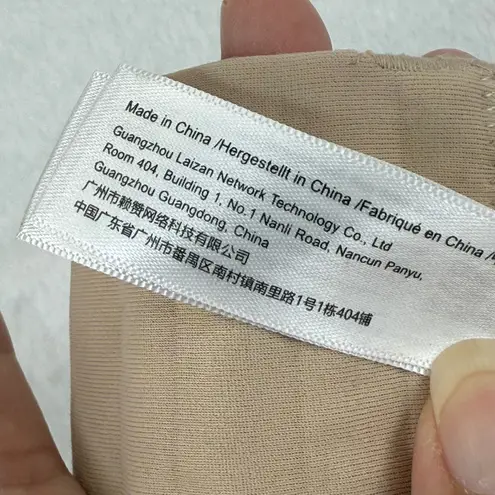 Delimira Strapless Bra Beige Underwire Padded Comfort Lift Support US 34D Tan Size undefined