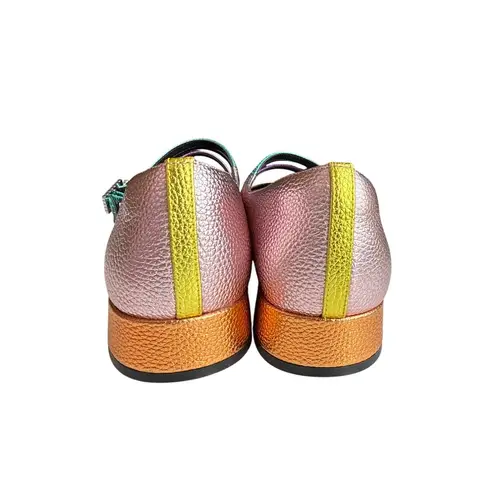 Kurt Geiger London Pierra Mary Janes in Metallic Color Block Size 40.5/ US 9.5