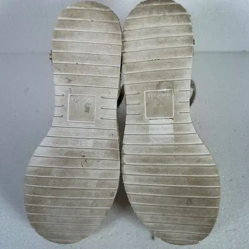 Dolce Vita Myra Espadrilles Sandals Snake Print Straps Womens 7.5 Platform Beige Tan