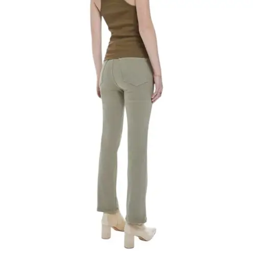 Mother The Smokin' Double Ankle Jeans Sage Green 24 High Rise