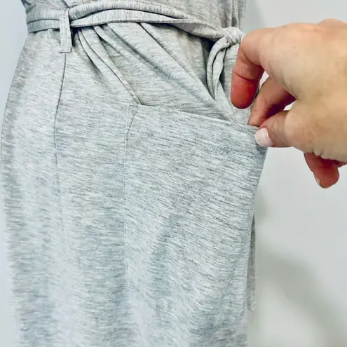 Lands' End  Grey Lace-Trimmed Robe size Medium SO SOFT