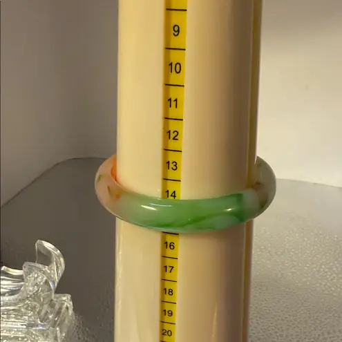 Elegant Multicolor Jade Bangle Bracelet Green