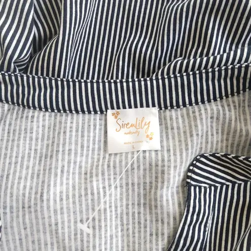 Siren Lily Seren LiLy Maternity Stripes Top Size Large