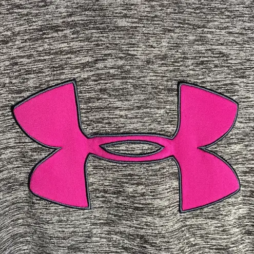 Under Armour  fleece big logo storm hoodie in Heather gray and magenta colors M