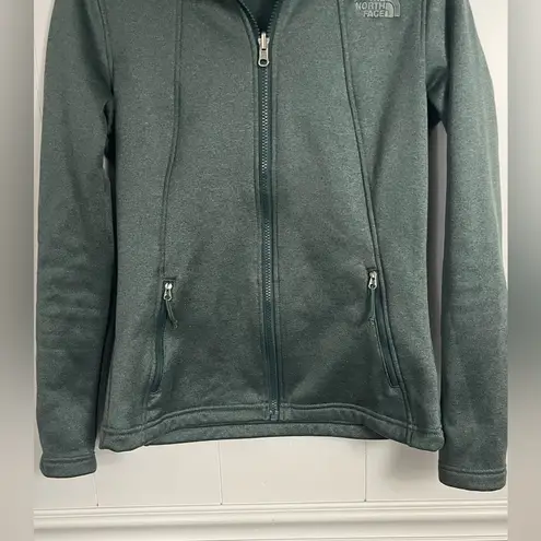 The North Face  Forest Green Full Zip Soft Shell Jacket Size Small