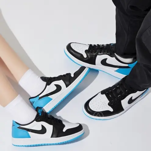 Nike New  Air Jordan 1 Retro Low OG Dark Powder Blue thumbnail 1