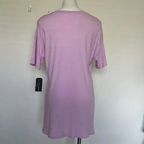 Melrose and Market Hi low T-Shirt Top SMALL Purple Split Side leggings wear