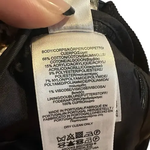 Brooks Brothers Black and White A-Line Skirt for Work