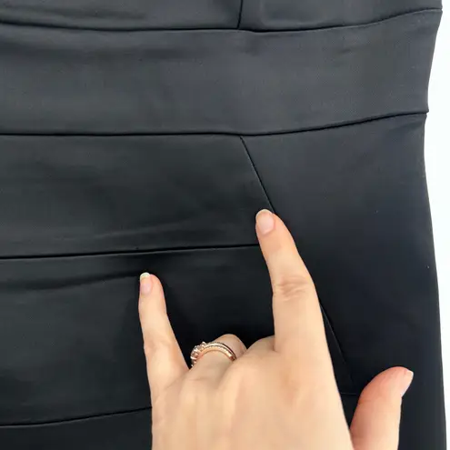 JAX Black Satin Cocktail Dress LBD Womens 2 Holiday Party Event NYE Evening Chic