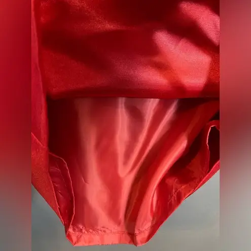 Kasper silky red pencil skirt