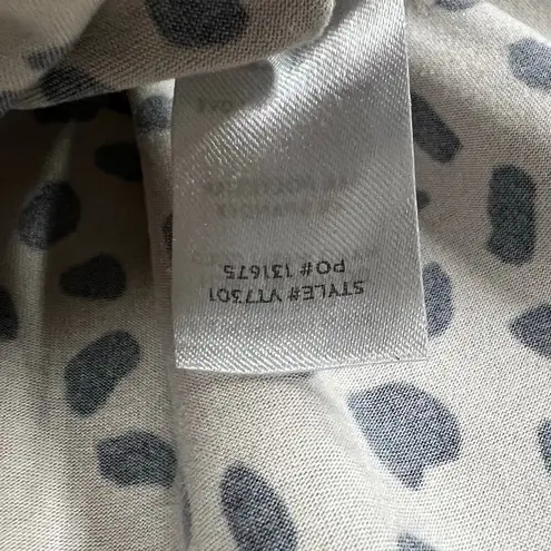 Lulus Wildly Trendy Bodysuit M Tan Black Cheetah Balloon Surplice Boho Chic Size M