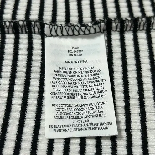 Boden USA Boden High Neck Cropped Stripe Ribbed Pullover