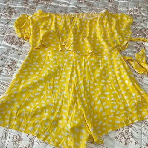 Pink Lily  Sleeveless Ruffle Top Romper Size‎ Small (E9) thumbnail 3