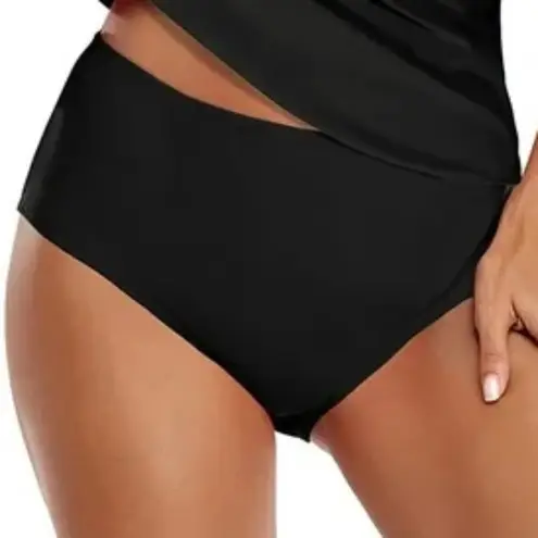 Bundle of 2 Womens Full Coverage Bikini Bottoms in Assorted sz XXL NWOT Black