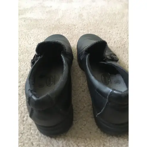 Dr. Scholls Shoes Womens Sz 10 Casual Side Zip Chelsea Loafer Black Faux Leather