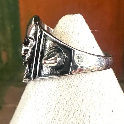 Punk Skull Spike Ring, Silver