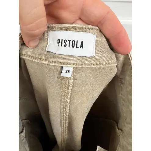 Pistola P6410TLT SFR Beige Belt Loops Wide Front Pockets Jeans Bootcut Size 28