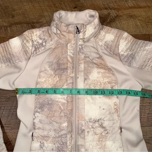 Calia by Carrie Underwood Moto Hybrid Faltering Puffer Jacket Cameo Blush Pink Size XS