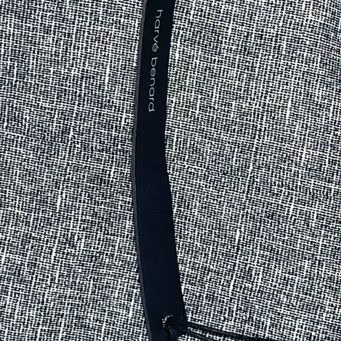 Harvé Benard Harve Benard Black White Tweed Print Shorts Sz 6 4" Inseam