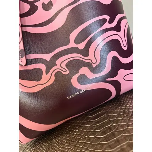 MANSUR GAVRIEL Mini Bucket Bag Leather Flamingo Pink