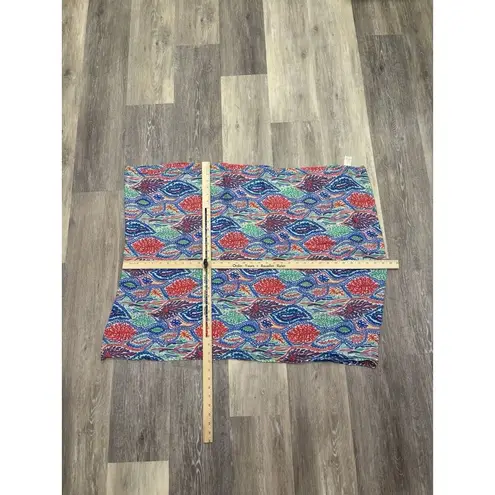 Lilly Pulitzer  Coral Let Minnow Green Riley Infinity Loop‎ Scarf Printed Rayon - Image 6